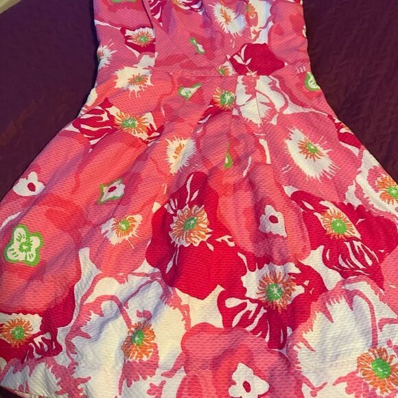 Lilly Pulitzer size 0 strapless dress with boning - fully lined - Picture 4 of 9
